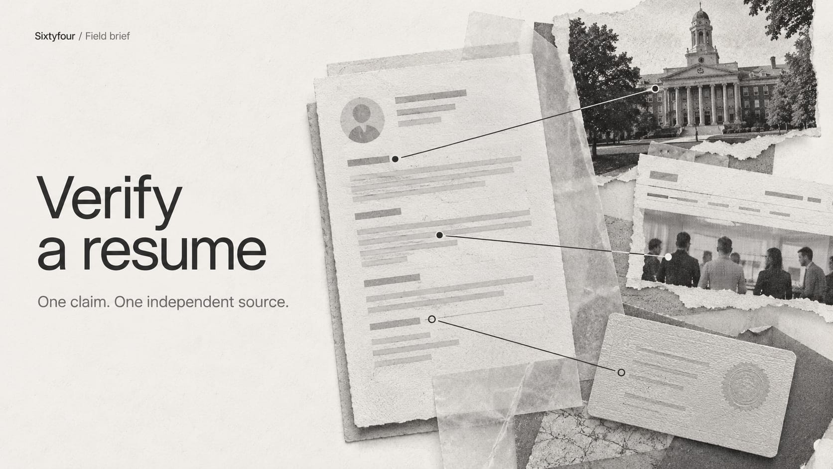 How to verify a resume: employment history, degrees and licences